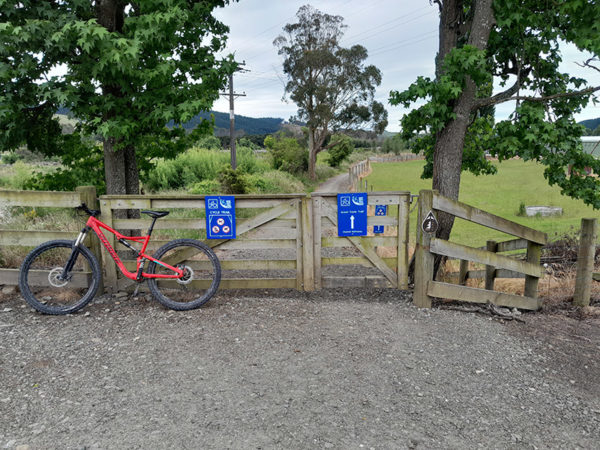 Great Taste Trail entrance from Quail Valley Road